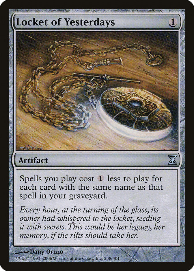 Locket of Yesterdays 258/301 (Time Spiral)  - Foil | Good Games Morley