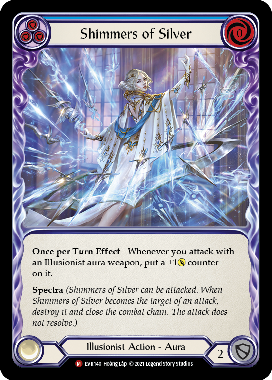 Shimmers of Silver [EVR140] (Everfest)  1st Edition Rainbow Foil | Good Games Morley