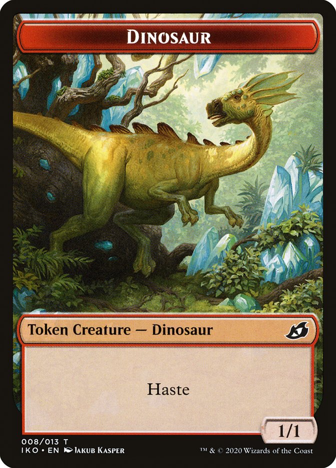 Dinosaur Token [Ikoria: Lair of Behemoths Tokens] | Good Games Morley