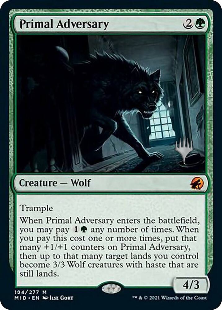 Primal Adversary 194 (Promo Pack: Innistrad: Midnight Hunt)  | Good Games Morley