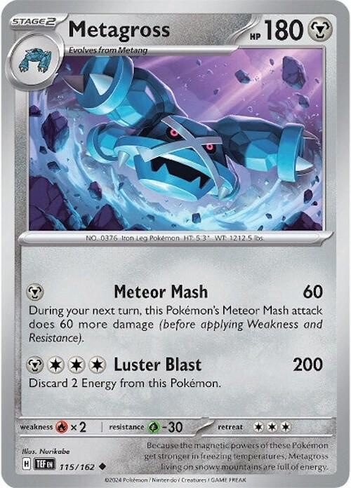 Metagross 115/162 (SV05: Temporal Forces)  - Reverse Holofoil | Good Games Morley
