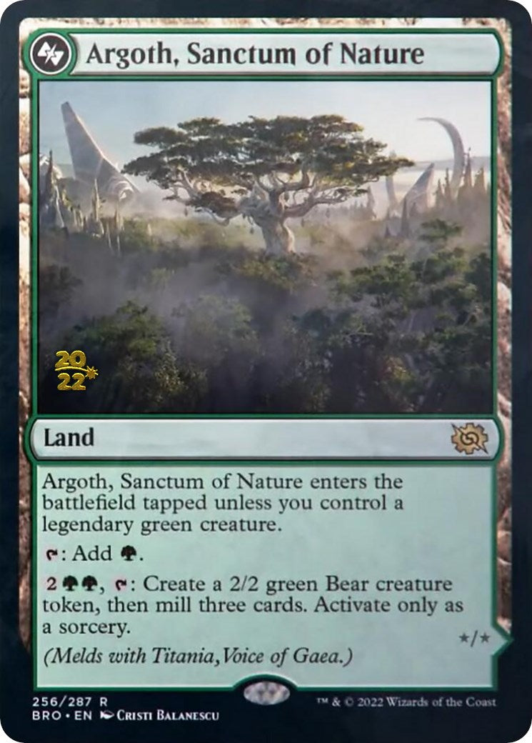 Argoth, Sanctum of Nature [The Brothers' War Prerelease Promos] | Good Games Morley