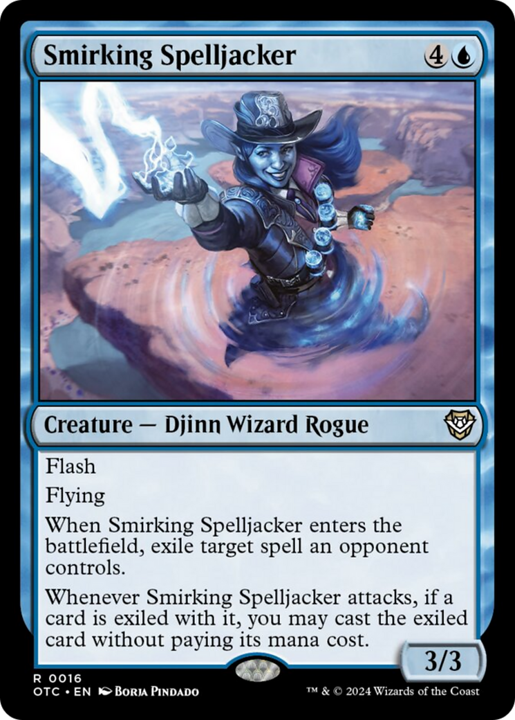 Smirking Spelljacker [Outlaws of Thunder Junction Commander] | Good Games Morley