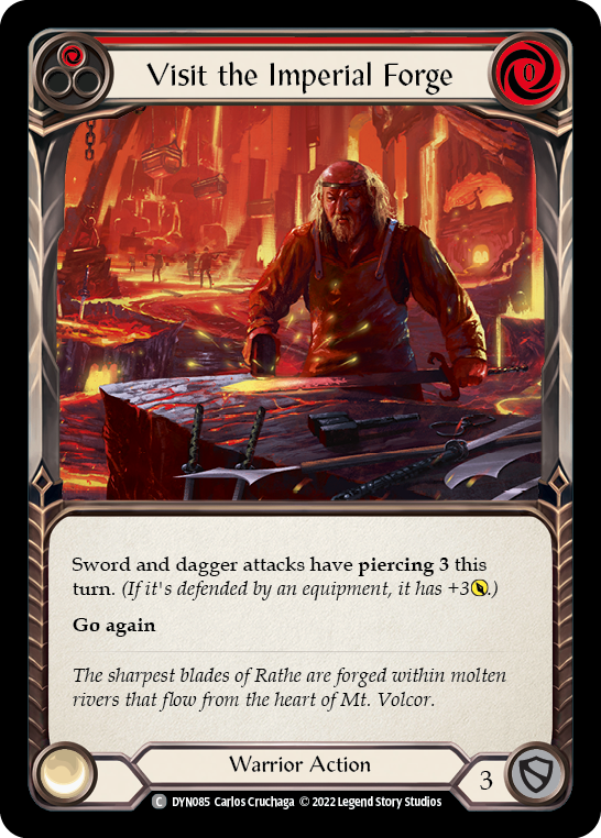 Visit the Imperial Forge (Red) [DYN085] (Dynasty)  Rainbow Foil | Good Games Morley