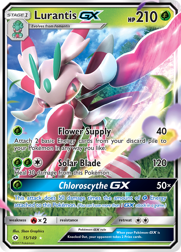 Lurantis GX (15/149) [Sun & Moon: Base Set] | Good Games Morley