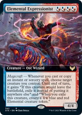 Elemental Expressionist Extended Art 342 (Strixhaven: School of Mages)  - Foil | Good Games Morley