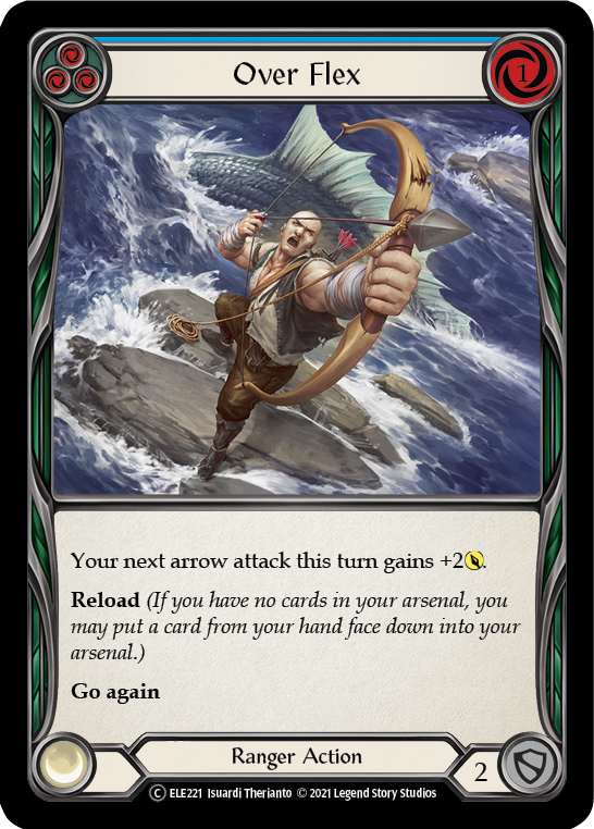 Over Flex (Blue) [U-ELE221] (Tales of Aria Unlimited)  Unlimited Rainbow Foil | Good Games Morley