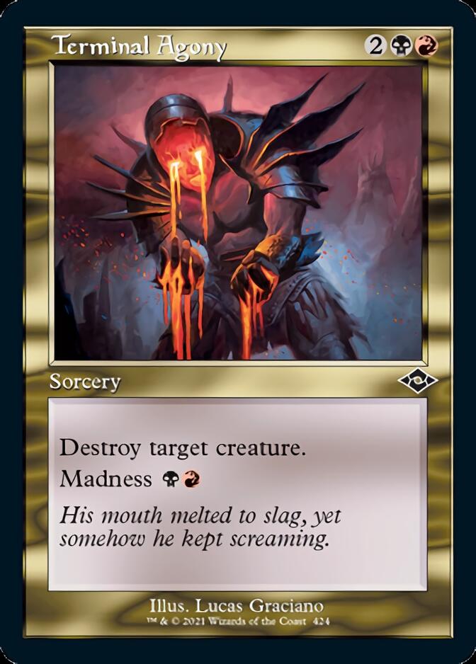 Terminal Agony (Retro Foil Etched) [Modern Horizons 2] | Good Games Morley