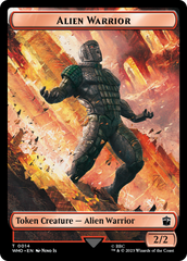 Soldier // Alien Warrior Double-Sided Token [Doctor Who Tokens] | Good Games Morley