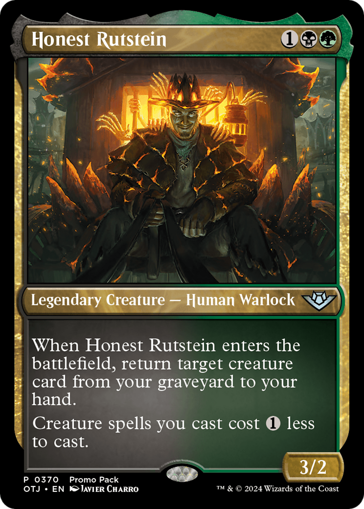 Honest Rutstein (Promo Pack) [Outlaws of Thunder Junction Promos] | Good Games Morley