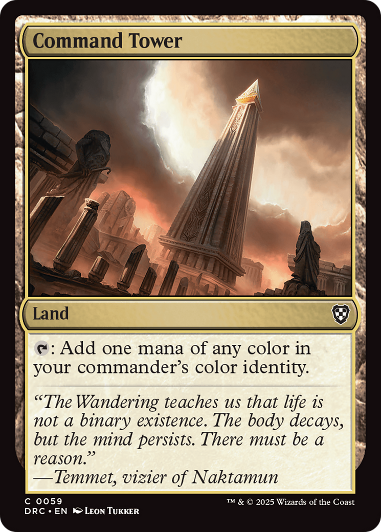 Command Tower [Aetherdrift Commander] | Good Games Morley