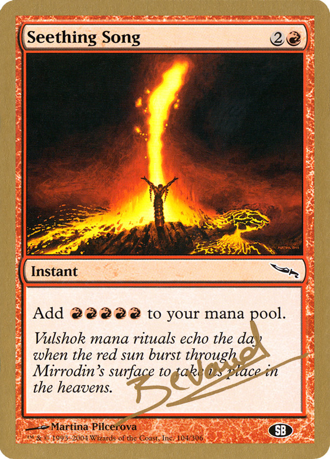 Seething Song (Manuel Bevand) (SB) [World Championship Decks 2004] | Good Games Morley