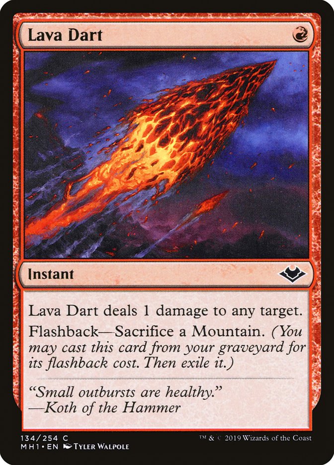 Lava Dart 134 (Modern Horizons)  - Foil | Good Games Morley
