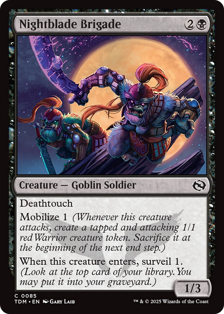 Nightblade Brigade [Tarkir: Dragonstorm] | Good Games Morley