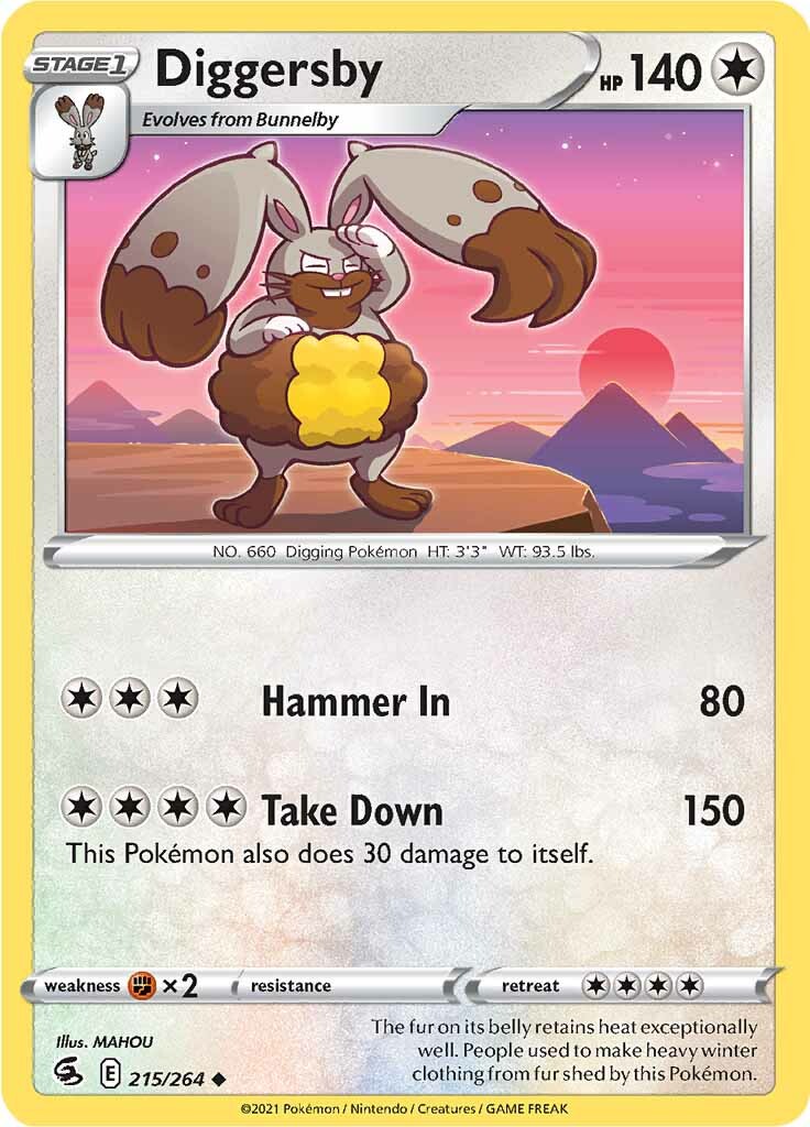 Diggersby (215/264) [Sword & Shield: Fusion Strike] | Good Games Morley