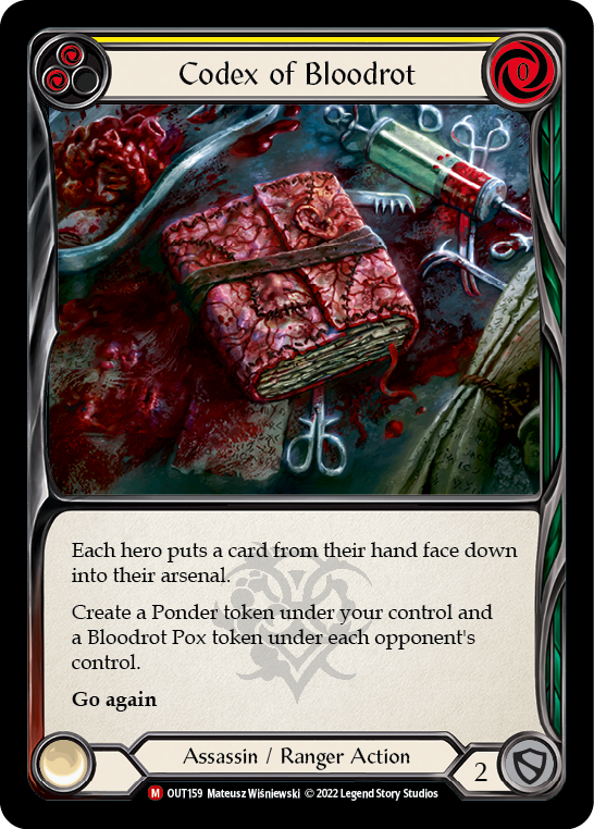 Codex of Bloodrot [OUT159] (Outsiders) | Good Games Morley