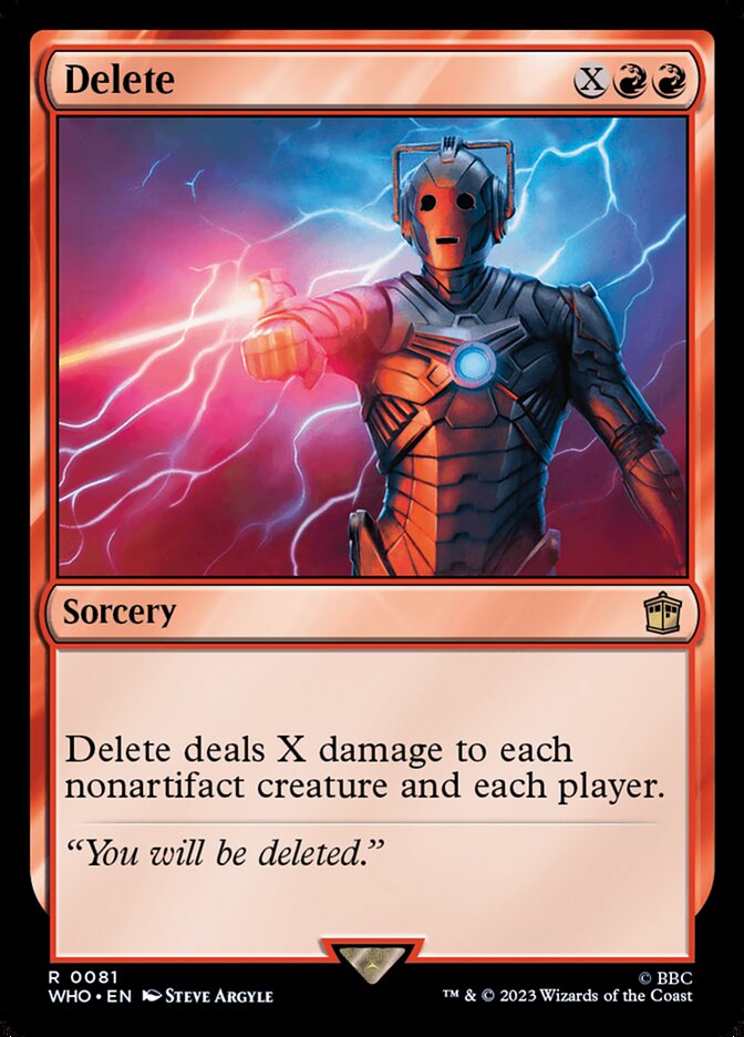 Delete 81/331 (Universes Beyond: Doctor Who)  | Good Games Morley