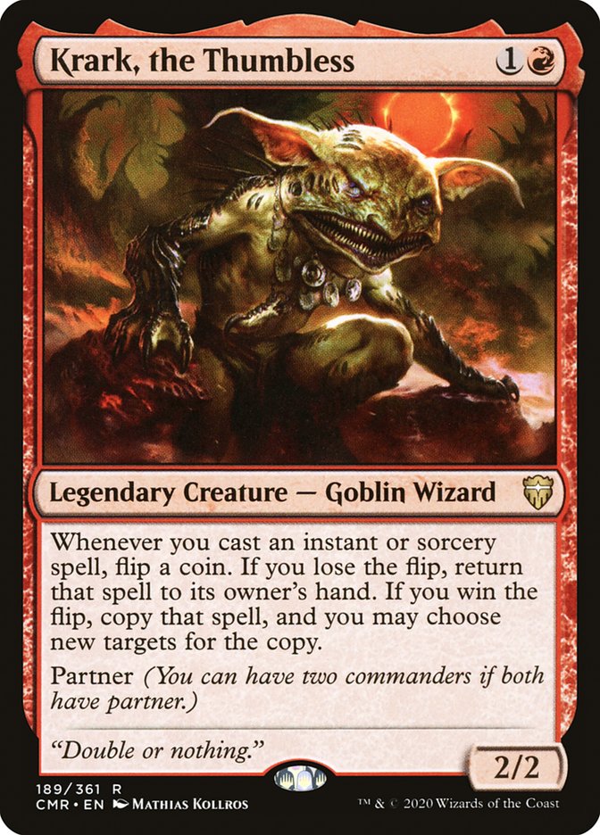Krark, the Thumbless 189 (Commander Legends)  - Foil | Good Games Morley