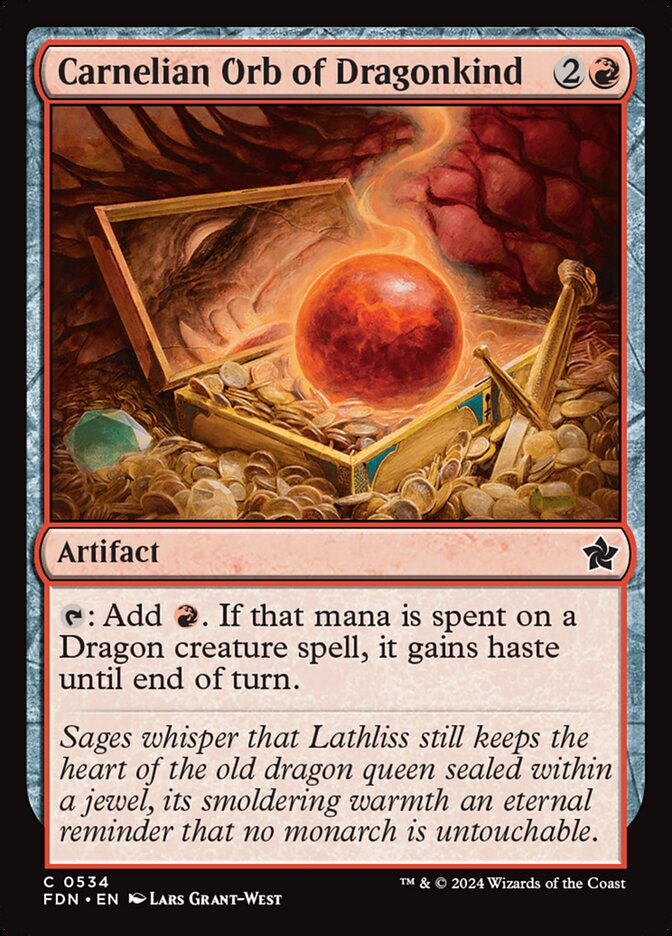 Carnelian Orb of Dragonkind 534 (Foundations)  | Good Games Morley