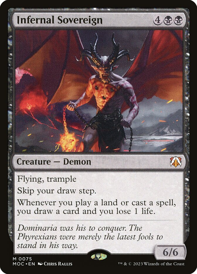 Infernal Sovereign 75/444 (Commander: March of the Machine)  | Good Games Morley