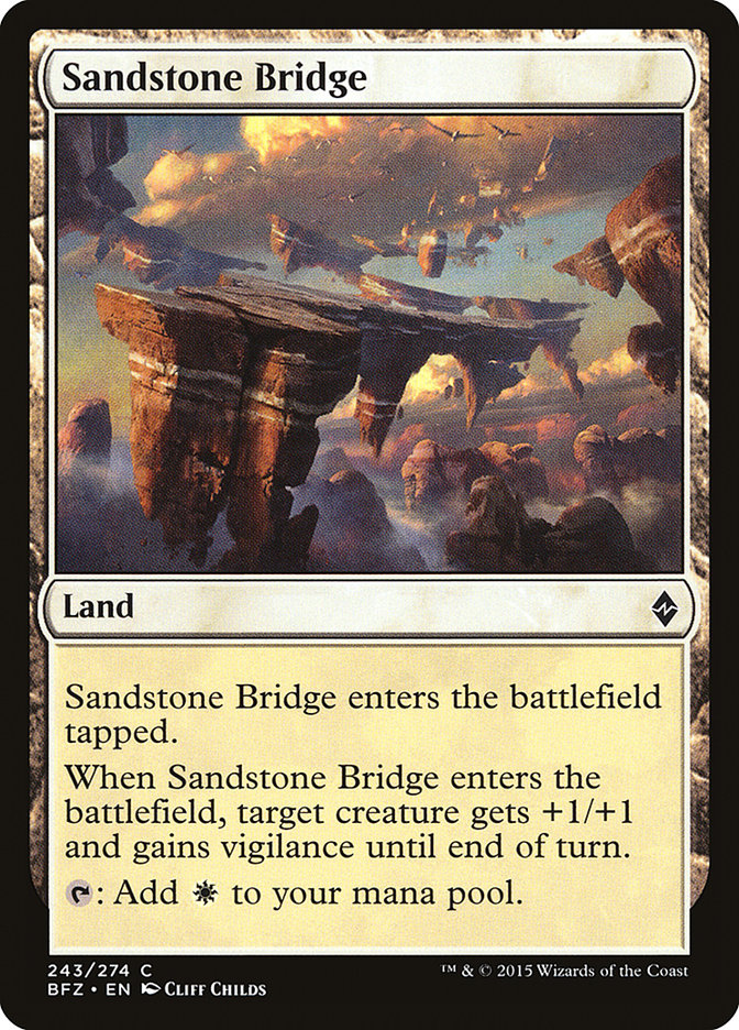 Sandstone Bridge 243/274 (Battle for Zendikar)  | Good Games Morley