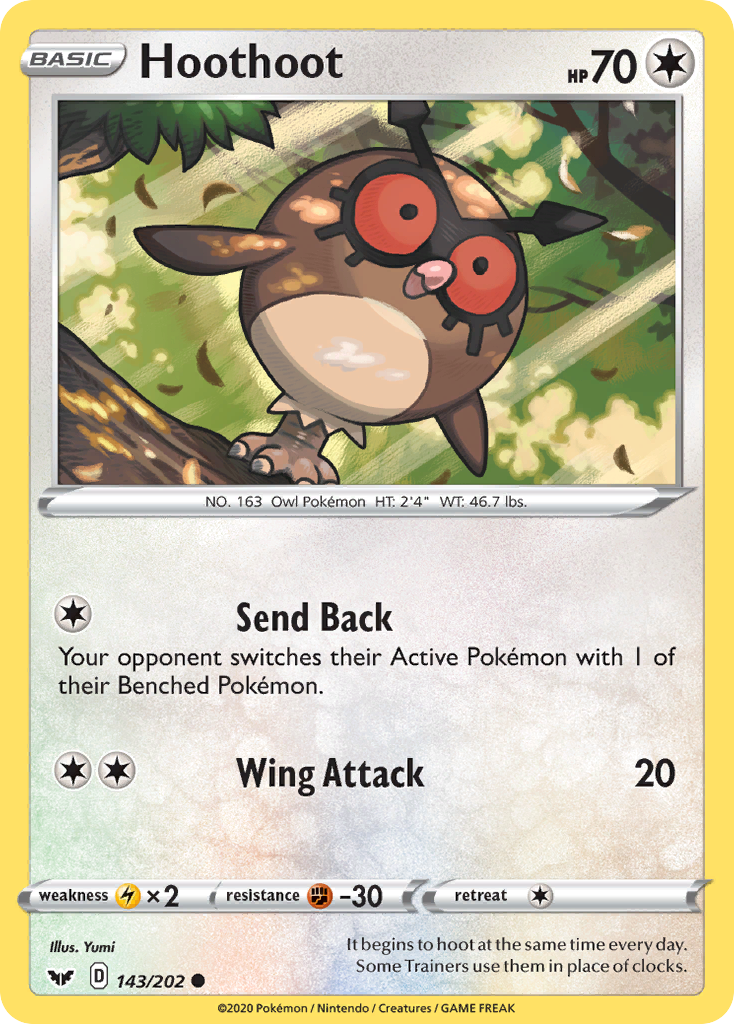Hoothoot (143/202) [Sword & Shield: Base Set] | Good Games Morley