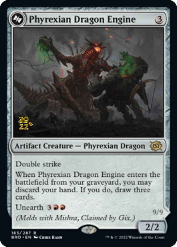 Phyrexian Dragon Engine [The Brothers' War Prerelease Promos] | Good Games Morley