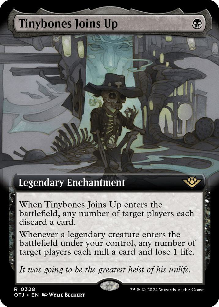 Tinybones Joins Up 328/286 (Outlaws of Thunder Junction)  - Extended Art Foil | Good Games Morley