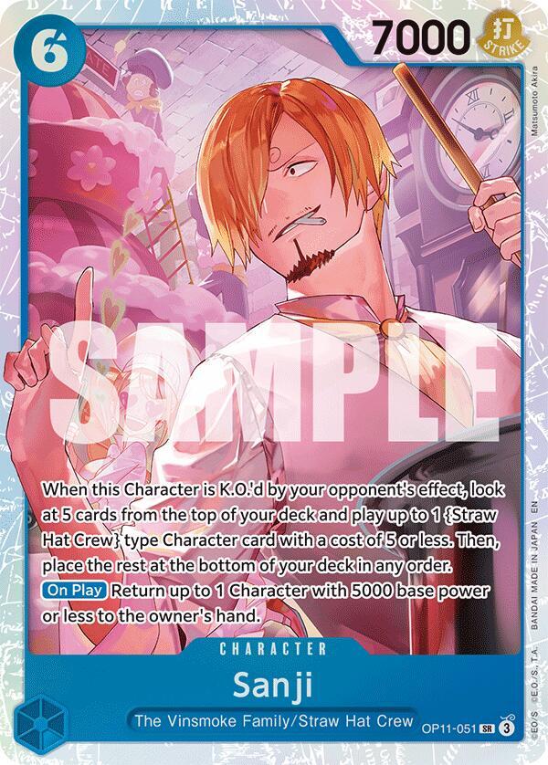 Sanji OP11-051 (A Fist of Divine Speed)  - Foil | Good Games Morley