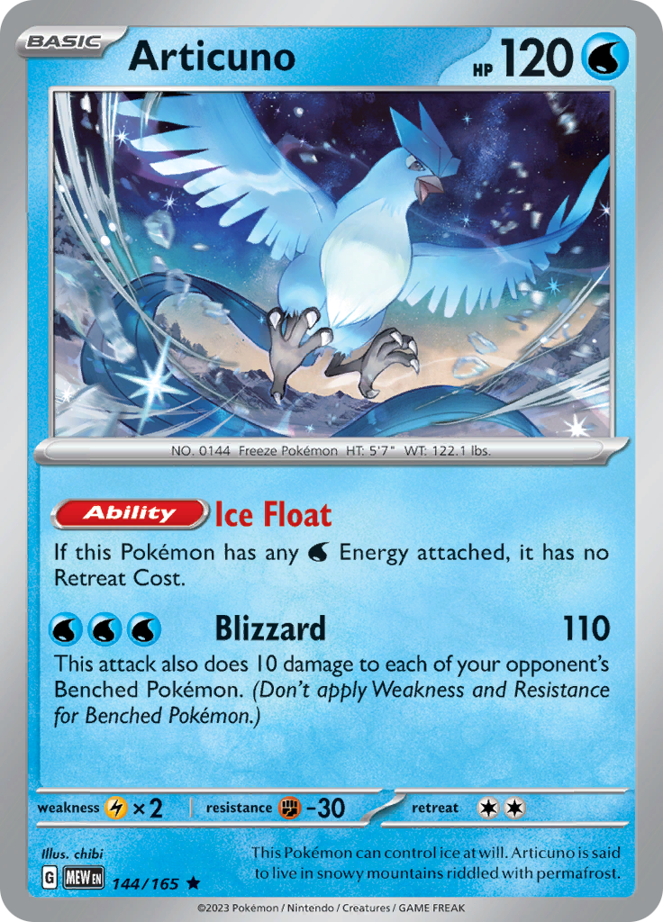 Articuno (144/165) [Scarlet & Violet 151] | Good Games Morley
