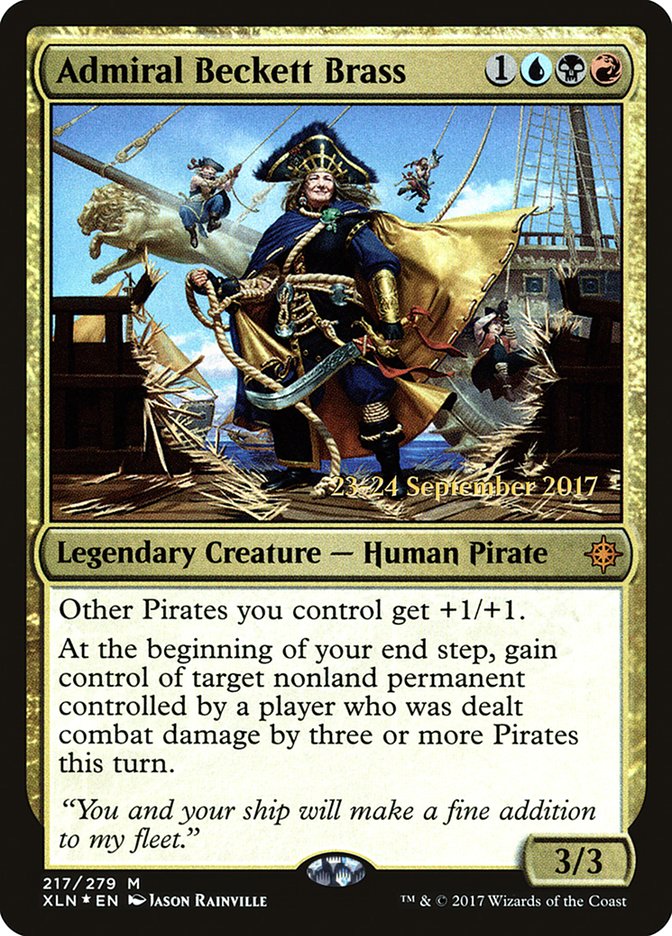 Admiral Beckett Brass [Ixalan Prerelease Promos] | Good Games Morley