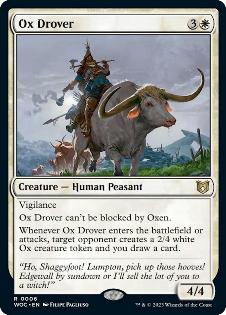 Ox Drover [Wilds of Eldraine Commander] | Good Games Morley