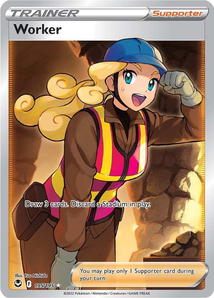 Worker 195/195 (SWSH12: Silver Tempest)  - Holofoil | Good Games Morley