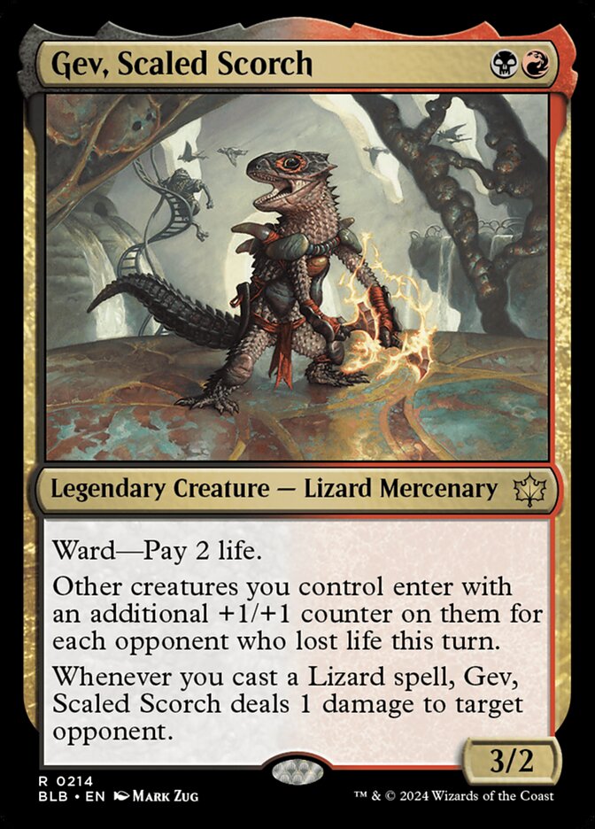 Gev, Scaled Scorch 214 (Bloomburrow)  - Foil | Good Games Morley
