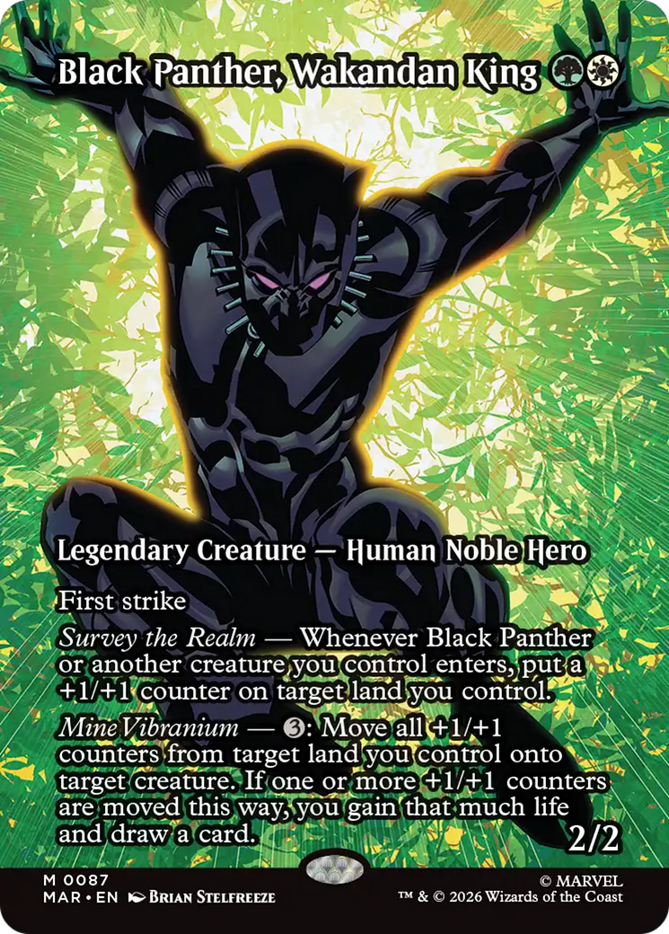 Black Panther, Wakandan King (Borderless) [Marvel Universe: Eternal-Legal] | Good Games Morley