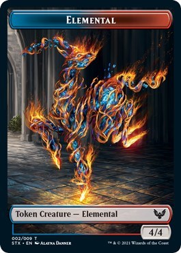 Elemental // Pest Double-Sided Token [Strixhaven: School of Mages Tokens] | Good Games Morley