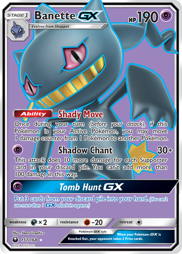 Banette GX (157/168) [Sun & Moon: Celestial Storm] | Good Games Morley