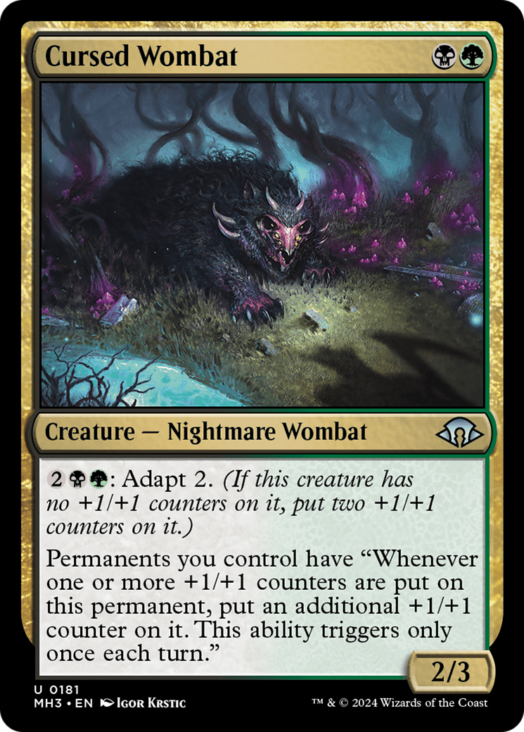 Cursed Wombat [Modern Horizons 3] | Good Games Morley