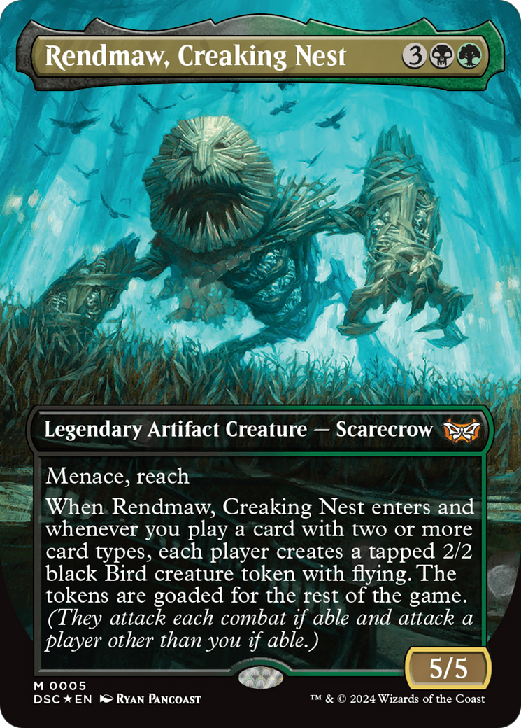 Rendmaw, Creaking Nest (Borderless) [Duskmourn: House of Horror Commander] | Good Games Morley