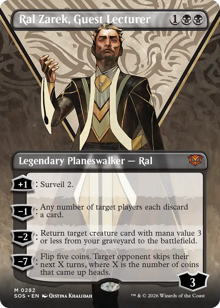 Ral Zarek, Guest Lecturer (Borderless) [Secrets of Strixhaven] | Good Games Morley