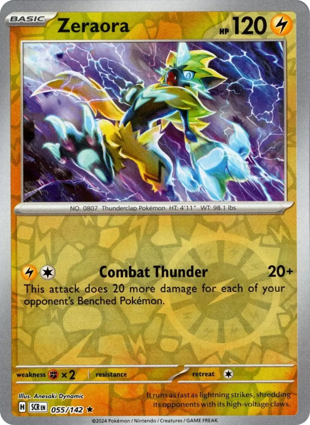 Zeraora (055/142) [Scarlet & Violet: Stellar Crown] | Good Games Morley
