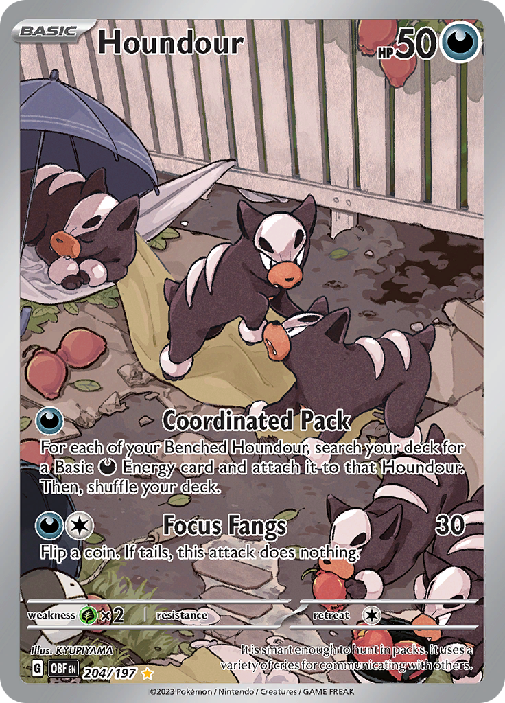 Houndour (204/197) [Scarlet & Violet: Obsidian Flames] | Good Games Morley