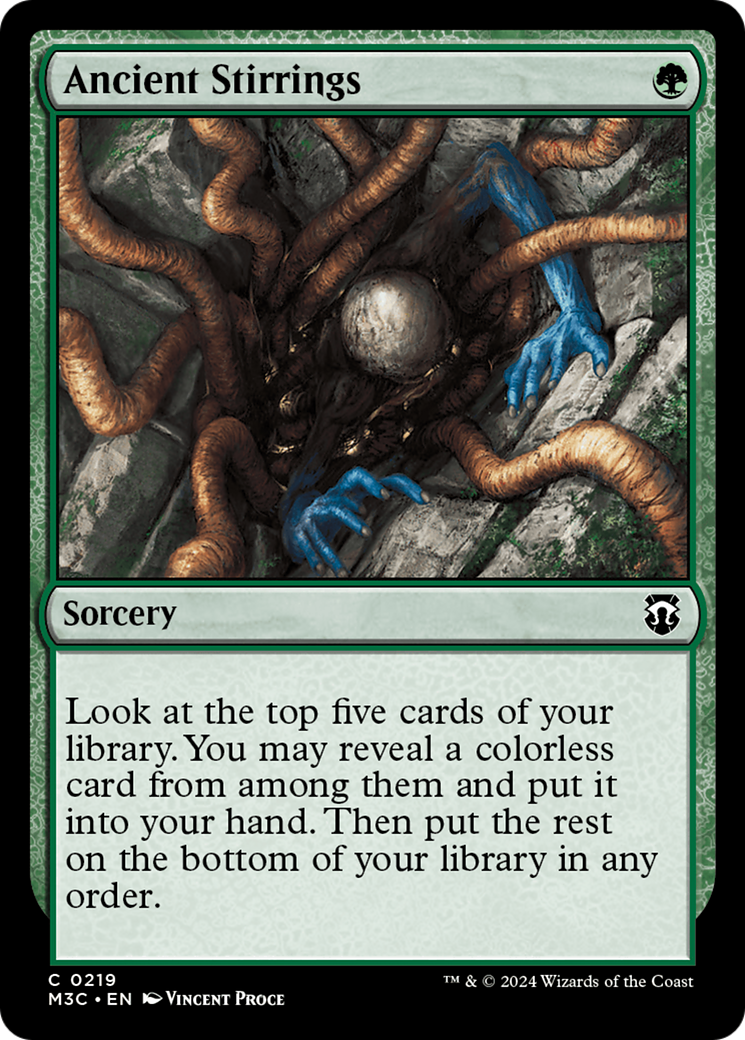 Ancient Stirrings (Ripple Foil) [Modern Horizons 3 Commander] | Good Games Morley