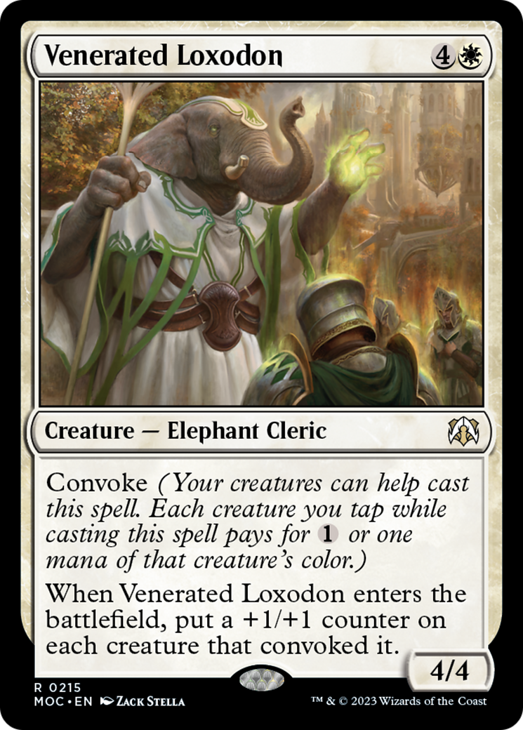 Venerated Loxodon [March of the Machine Commander] | Good Games Morley