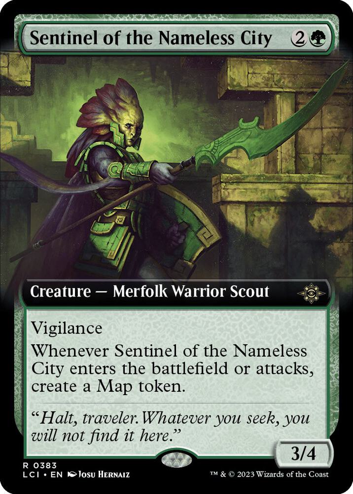 Sentinel of the Nameless City 383/291 (The Lost Caverns of Ixalan)  - Extended Art Foil | Good Games Morley