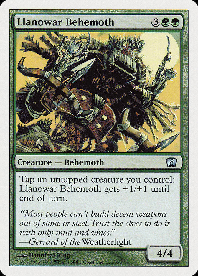 Llanowar Behemoth (8th Edition) [Oversize Cards] | Good Games Morley