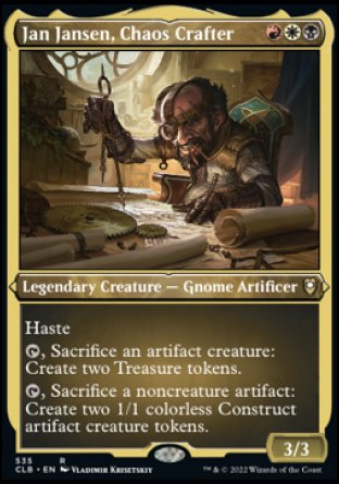 Jan Jansen, Chaos Crafter (Foil Etched) [Commander Legends: Battle for Baldur's Gate] | Good Games Morley