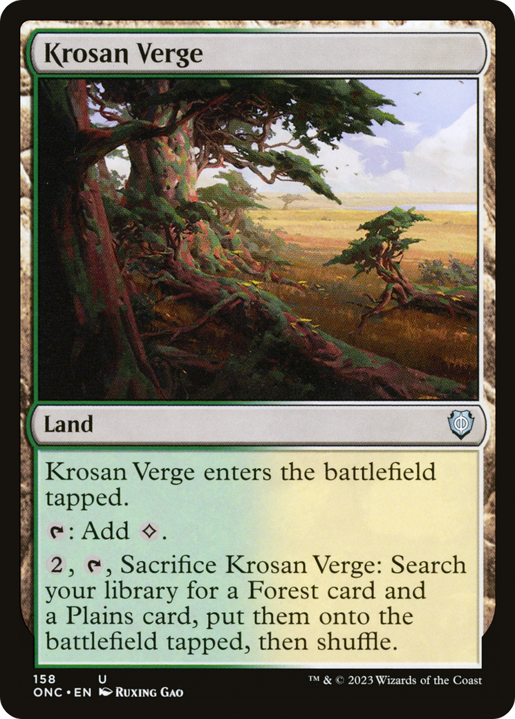 Krosan Verge [Phyrexia: All Will Be One Commander] | Good Games Morley