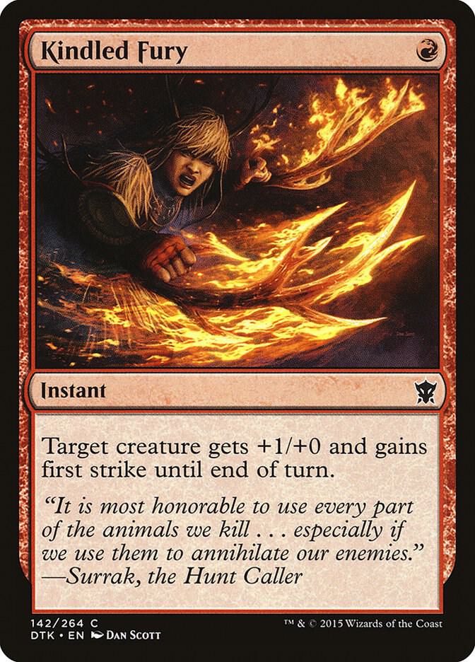 Kindled Fury 142/264 (Dragons of Tarkir)  - Foil | Good Games Morley