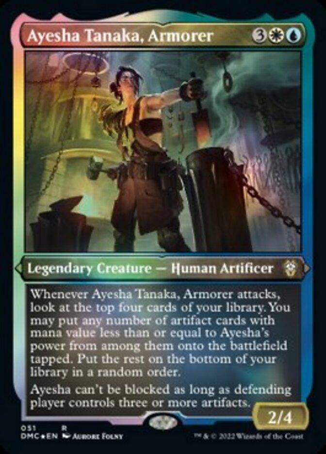 Ayesha Tanaka, Armorer (Foil Etched) [Dominaria United Commander] | Good Games Morley